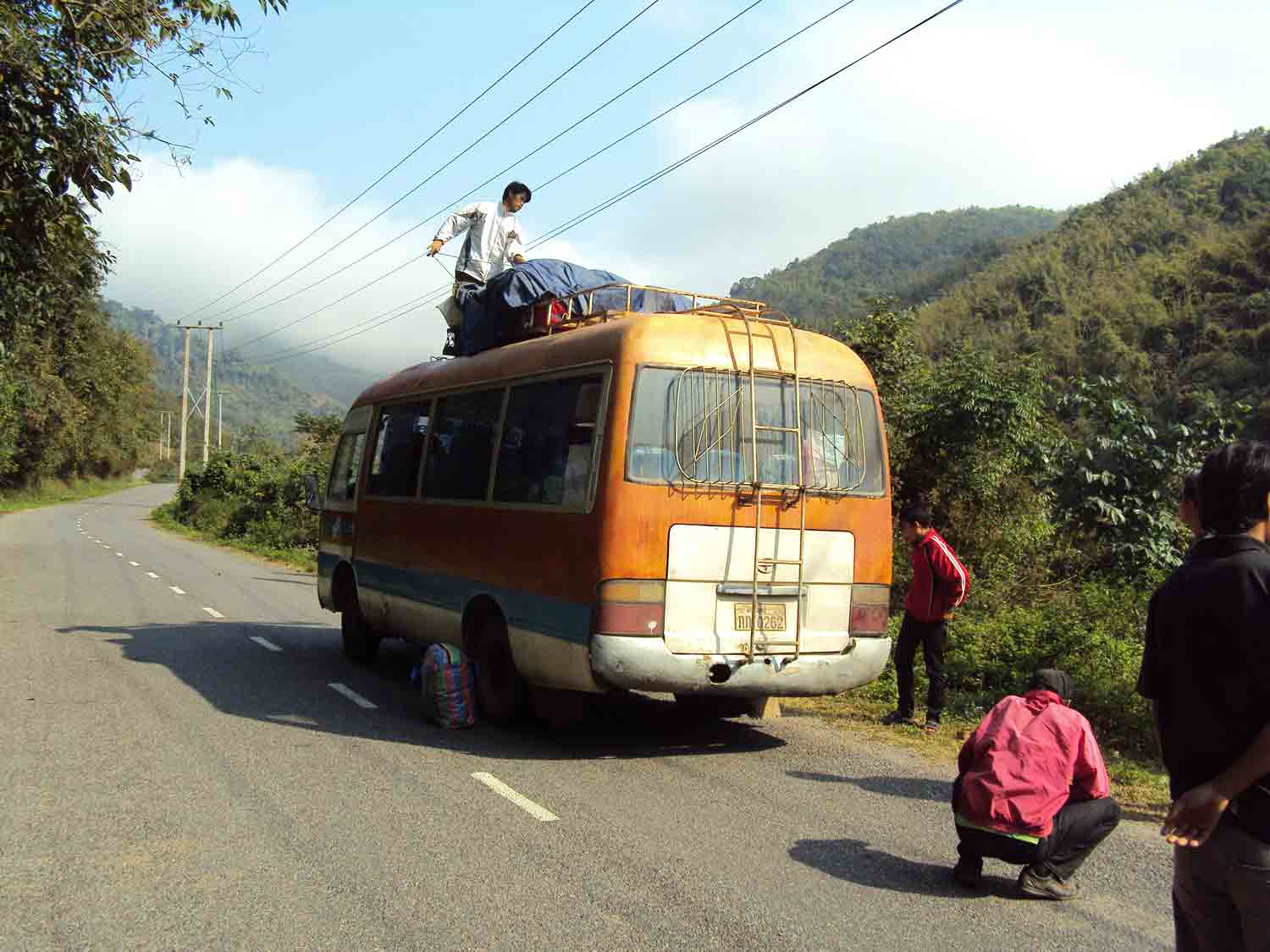 The bus loses luggage