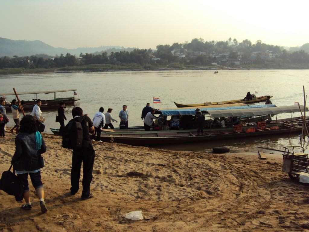 Before the crossing to Laos