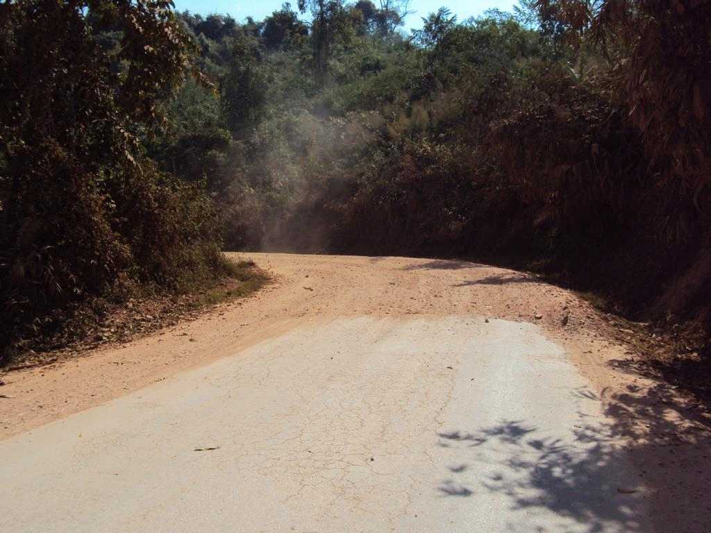 Dusty road for a dusty stroller