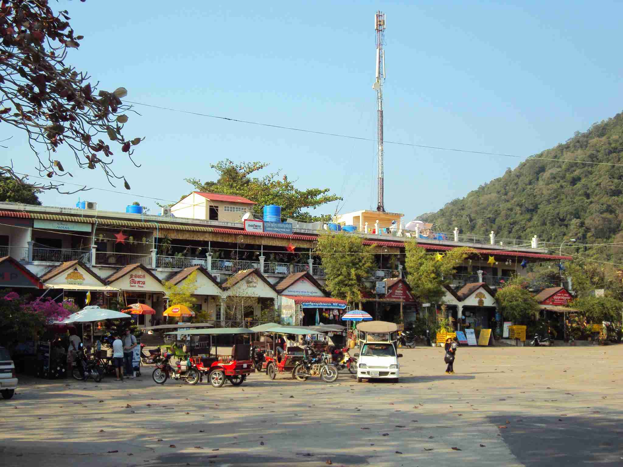 Central plaza in Kep