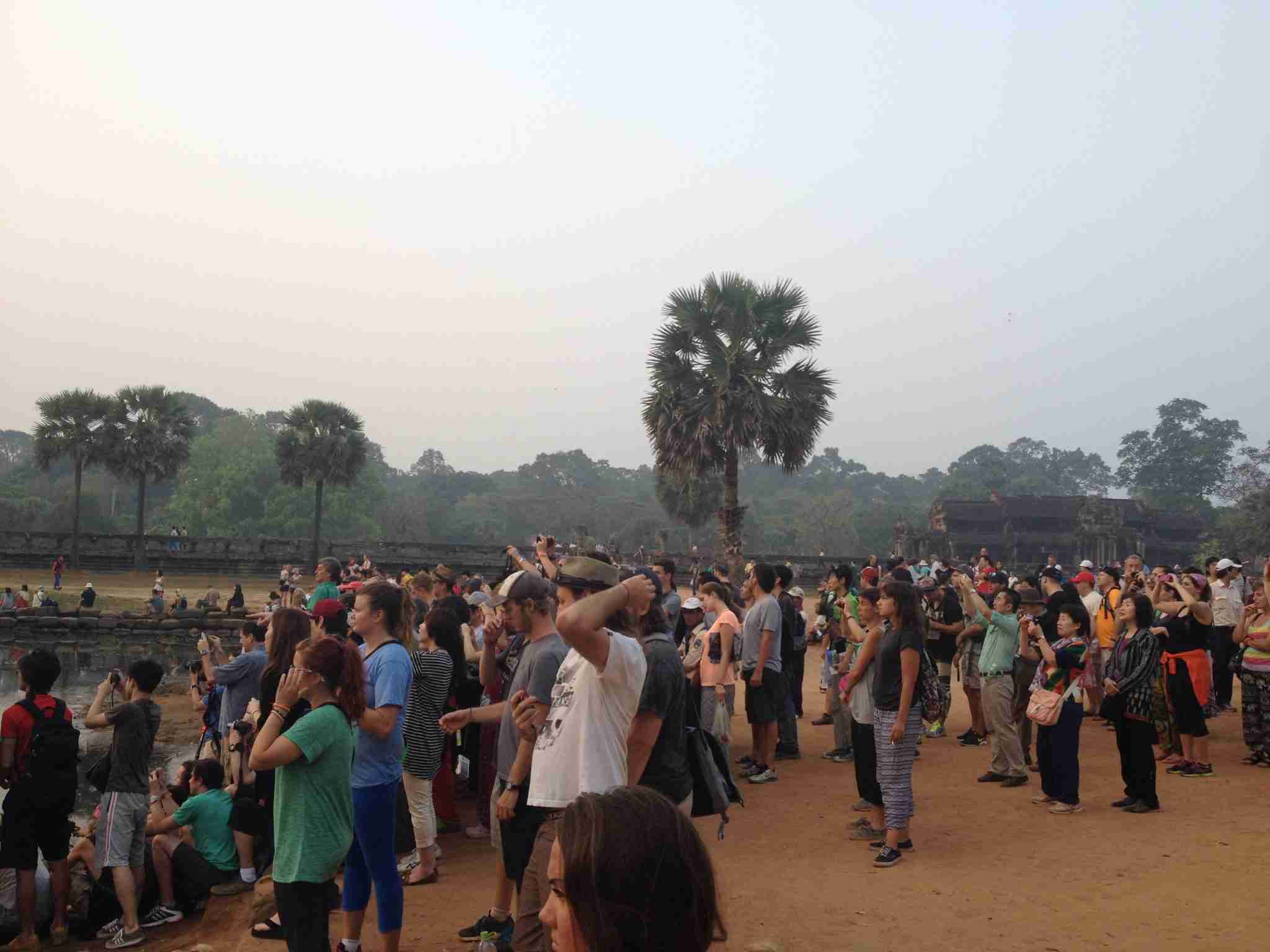 Spectators at Angkor Wat