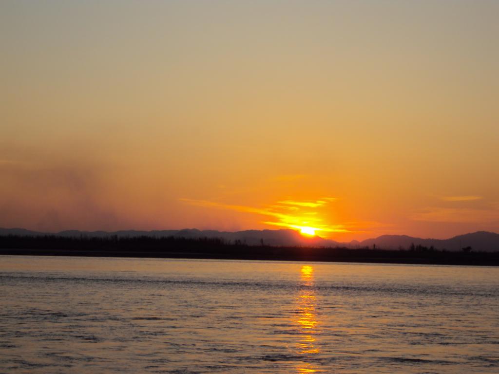 Sunset over the Irrrawaddy