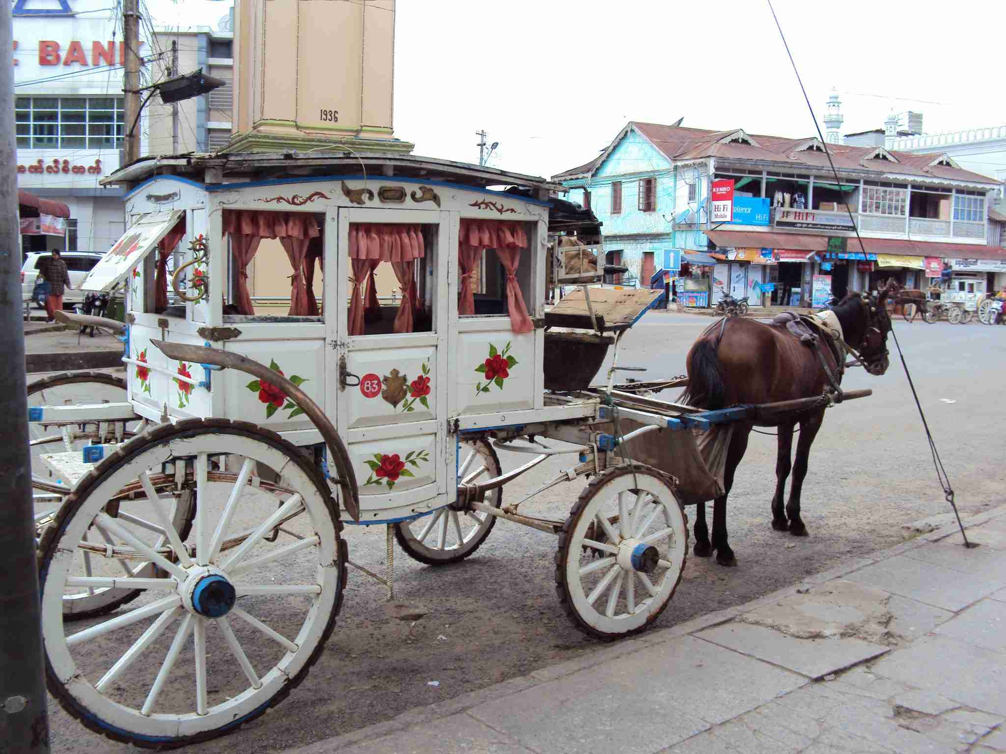 Horse carriages in Pyin U Lwin