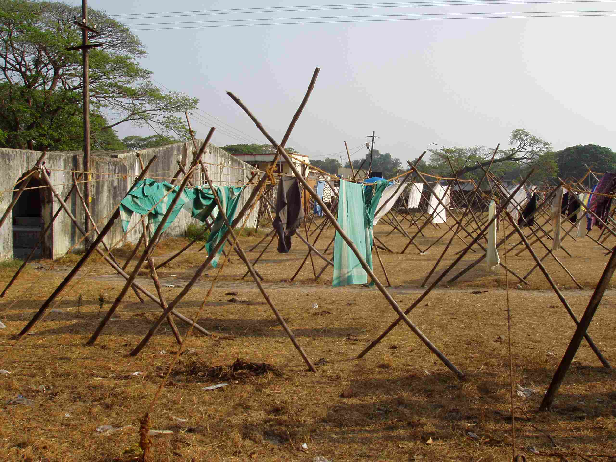Drying in open air