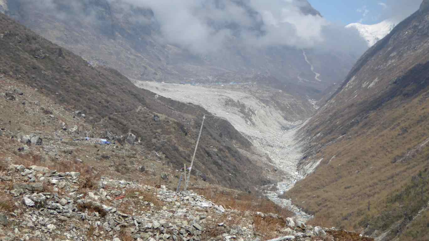 Langtang landslide - a huge wound in the landscape