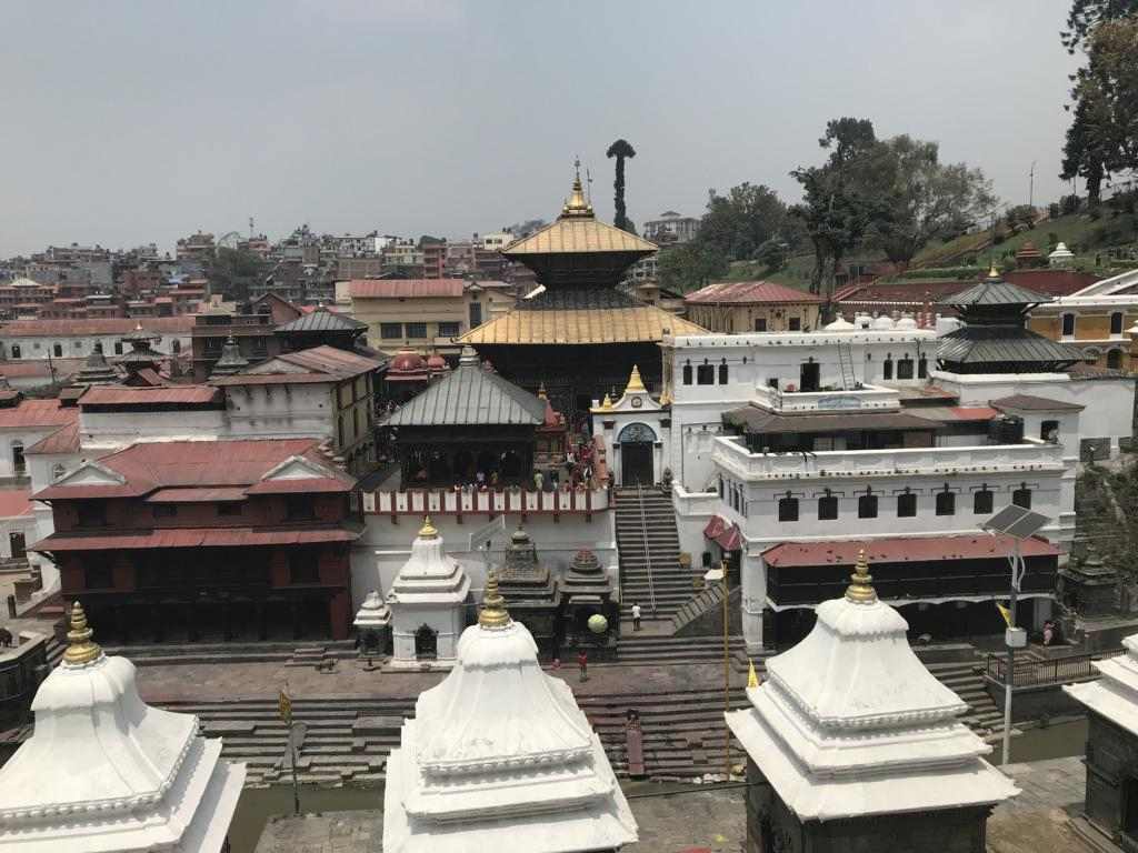 View of the part of Pashupatinath accessible only to Hindus