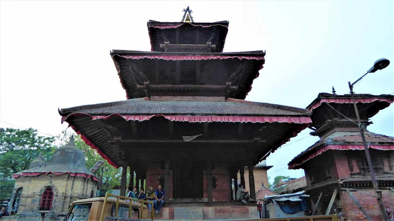 Temple at Durbar Square - this one has been restored