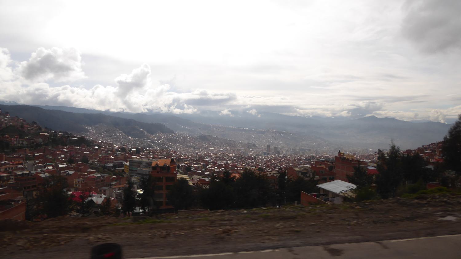 La Paz in the rain