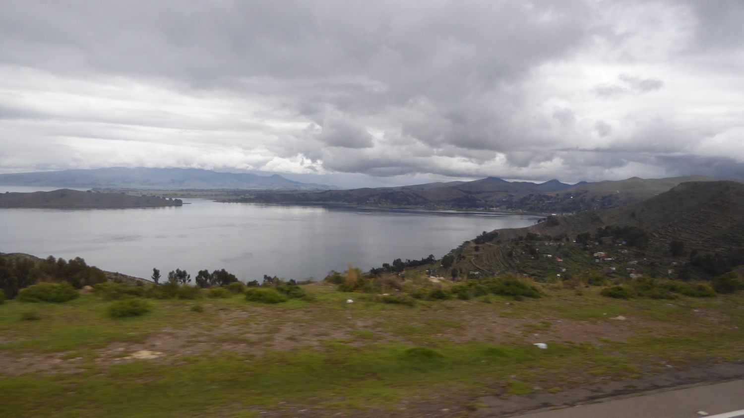 along Titicaca lake
