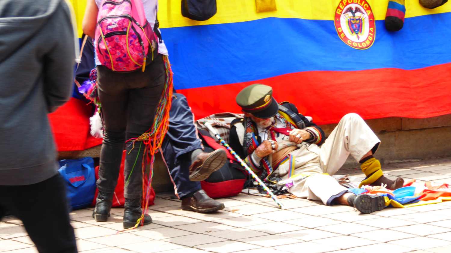 Strange people in Bogota