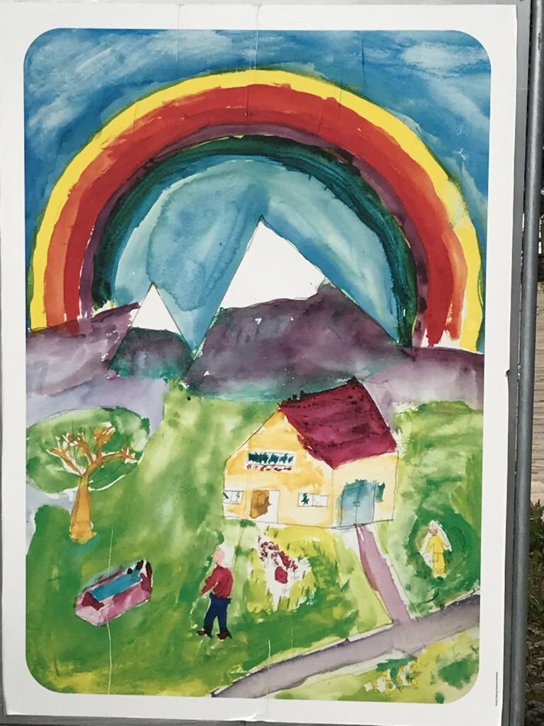 Paintings done by the children