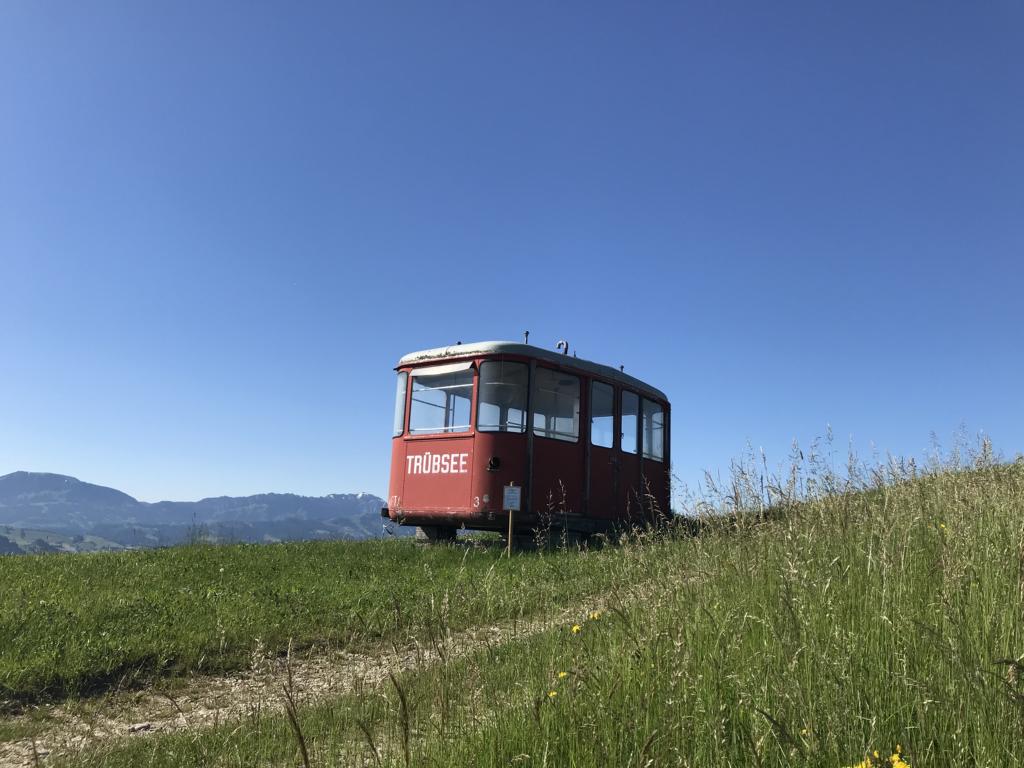 old cabin of a cable car