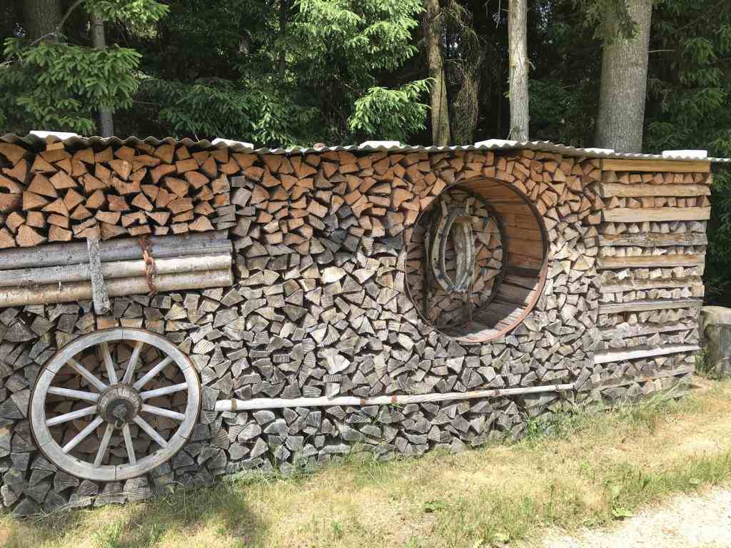 the art of stacked firewood 