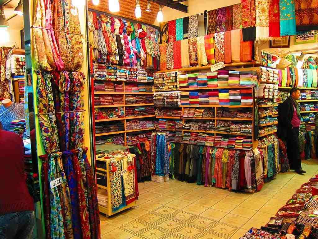 Shops in the Istanbul Bazar