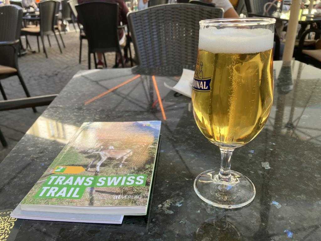A well-earned beer in Neuchatel