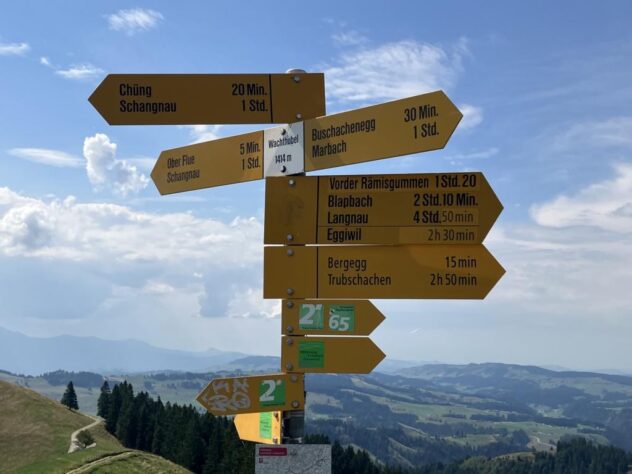 Trans Swiss Trail - high up in the sky