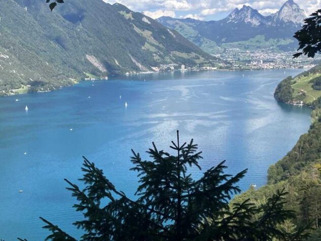 The Lake Lucerne from above, still magnificent