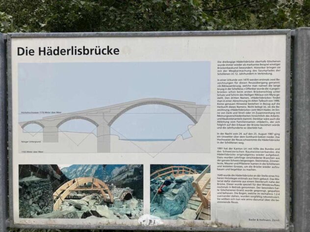 It's the Häderlisbrücke - a juwel of construction art