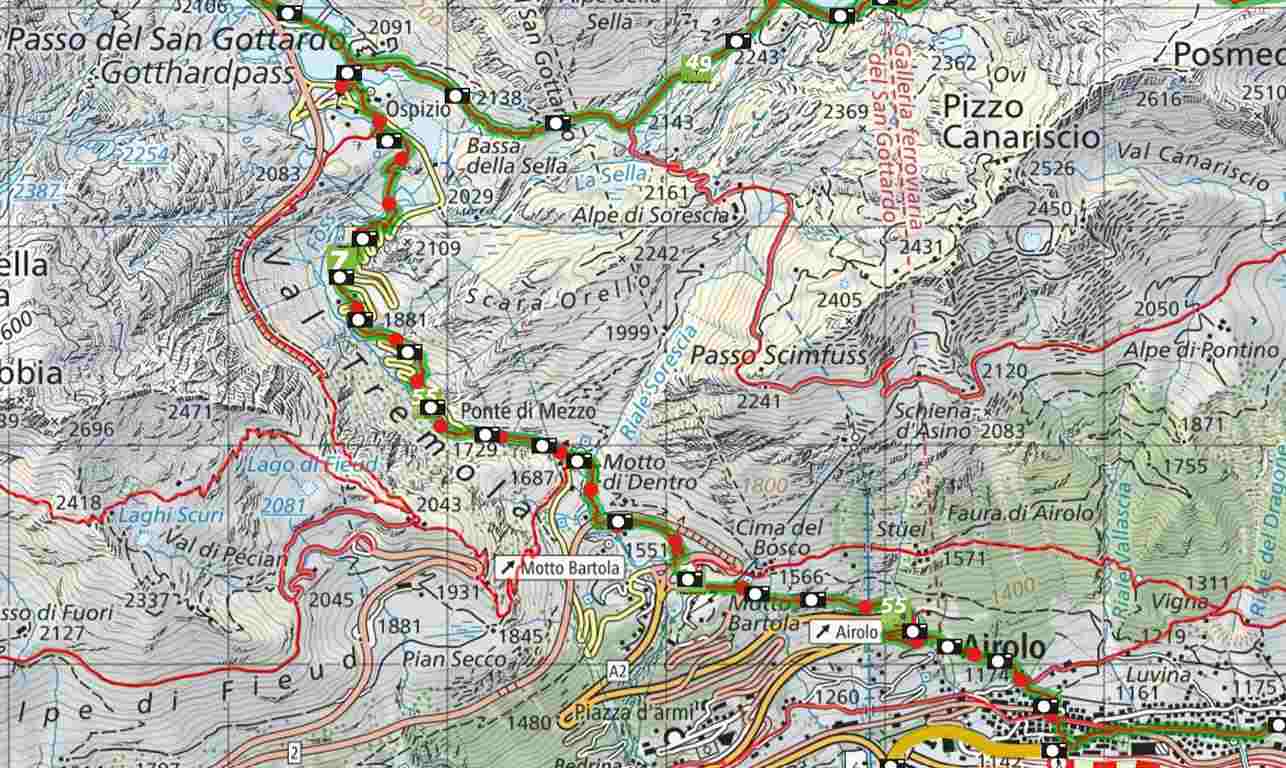 From the Gotthardpass to Airolo