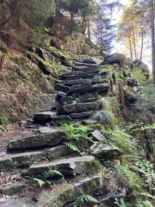 The steps get steeper