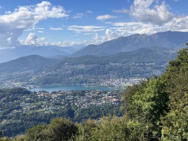 View from San Salvatore down to Lugano