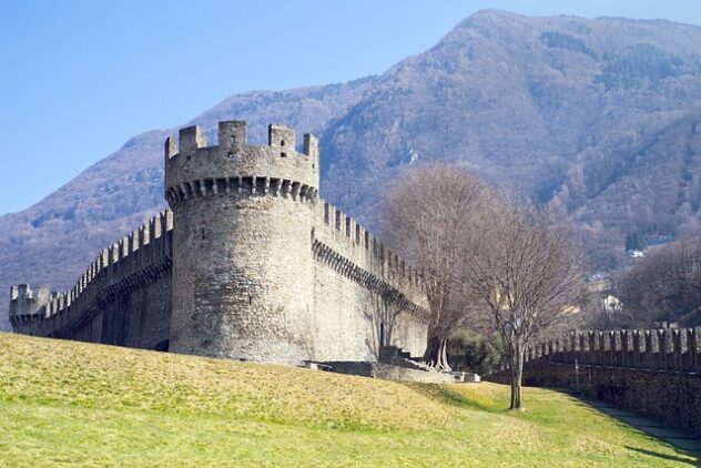 The castle MOntebello above Bellinzona