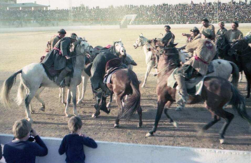 Der Hippie Trail - Buzkashi, das Spiel für Männer auf Pferden Image993 Zug