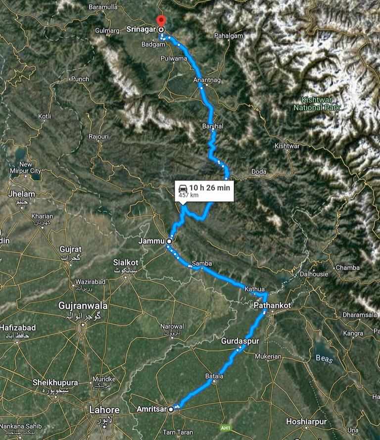 From Amritsar to Srinagar